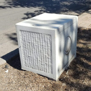 Segregador Asiento Cittá Urbana Cubo LUZ L50A40H45
